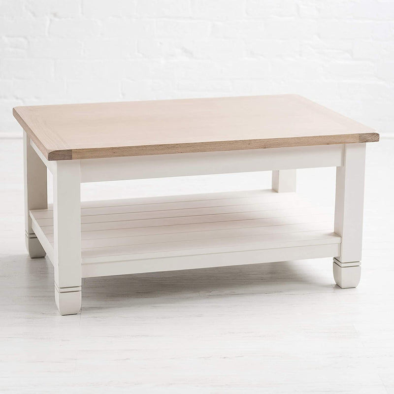 Faversham Chalked Oak & White Coffee Table