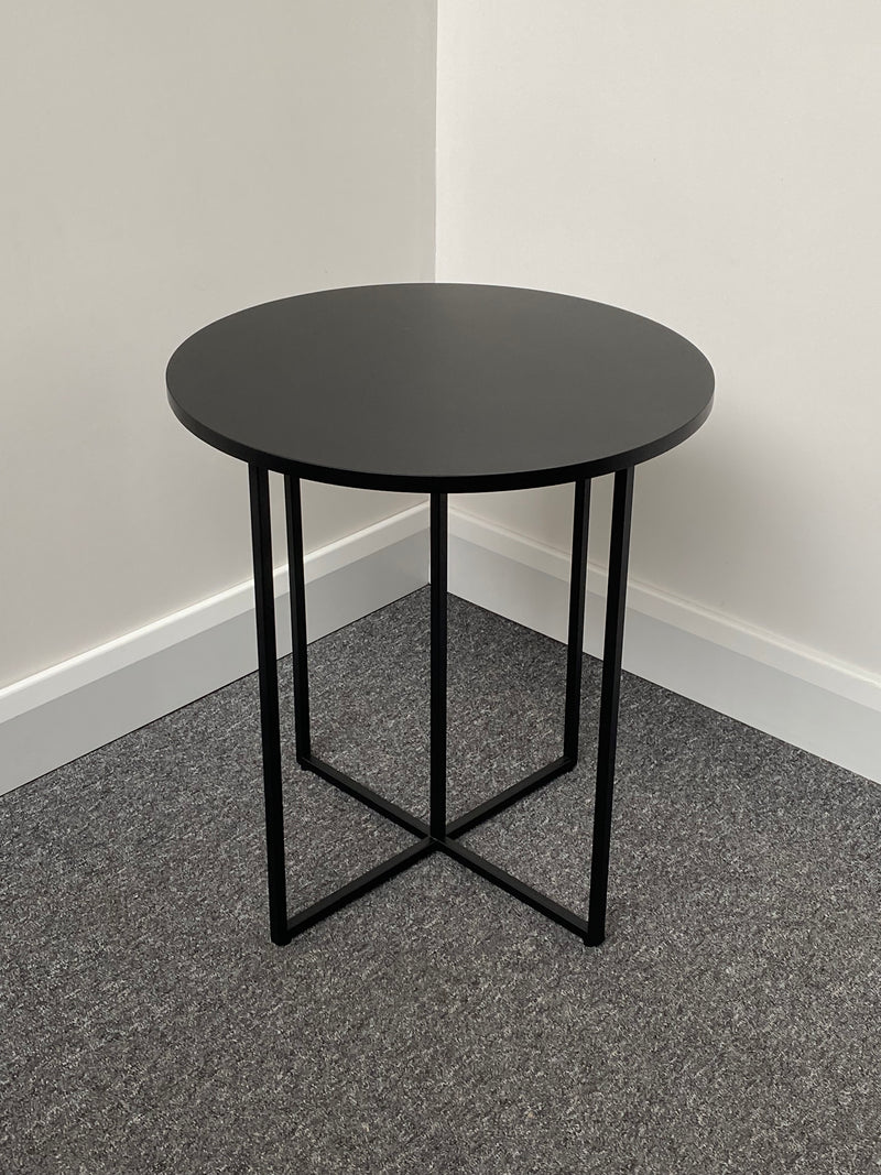 Miami Black Round Side Table