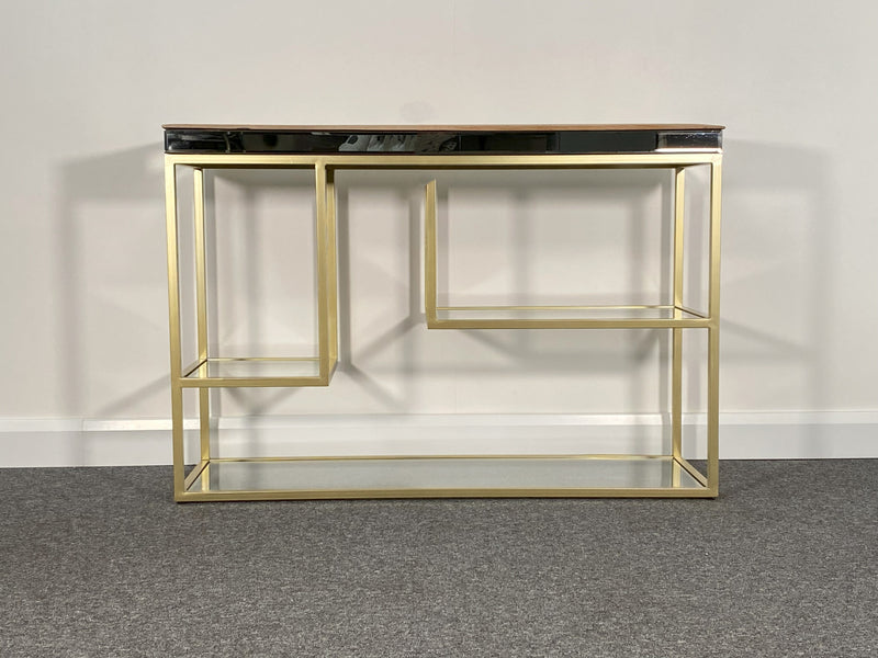 Pippard Oak & Mirrored 120cm Console Table