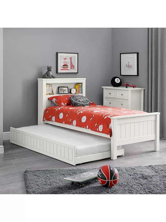 Maine Dove Grey Single Underbed Trundle Bed Frame