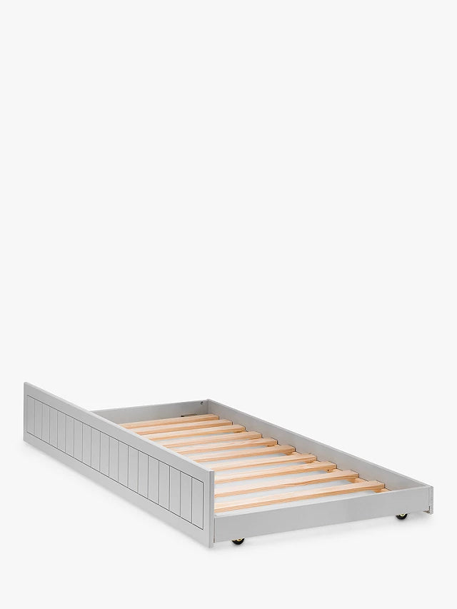 Maine Dove Grey Single Underbed Trundle Bed Frame