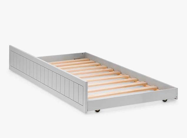 Maine Dove Grey Single Underbed Trundle Bed Frame