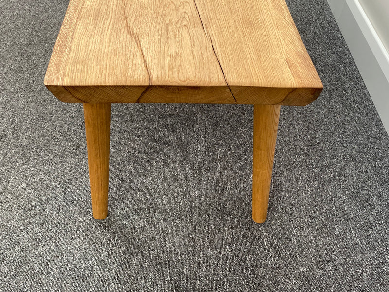 Handmade Live Edge Oak Slab Coffee Table