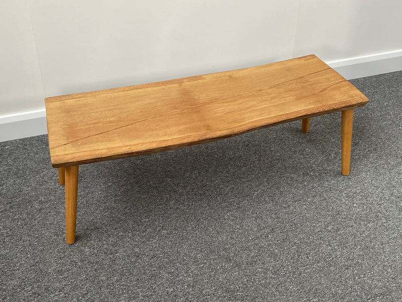 Handmade Live Edge Oak Slab Coffee Table