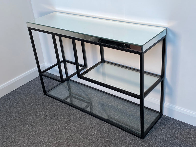 Pippard Black & Mirrored Console Table