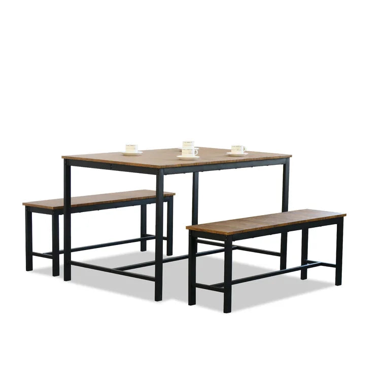 Forest Park 3 Piece Table & Benches Dining Set