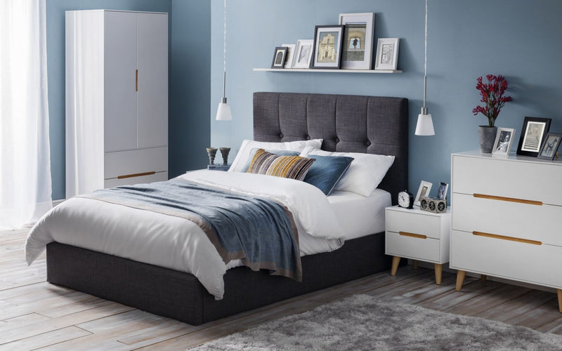 Alicia Bedroom Furniture Set - Bedsides, Chest of Drawers & Wardrobe