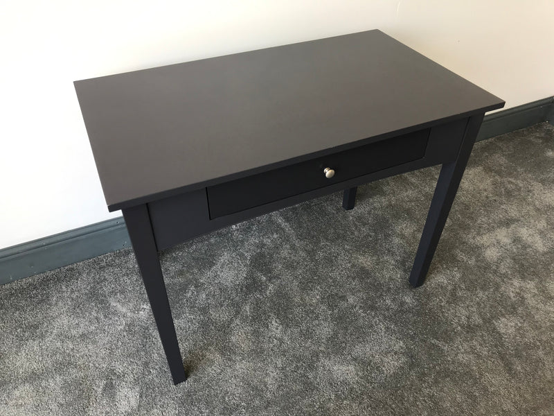 Bell Air Painted Wood Desk with Keyboard Drawer: Charcoal Grey