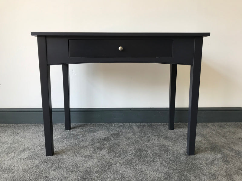 Bell Air Painted Wood Desk with Keyboard Drawer: Charcoal Grey
