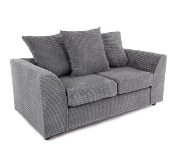 Bryant Grey Cord 2 Seater Sofa