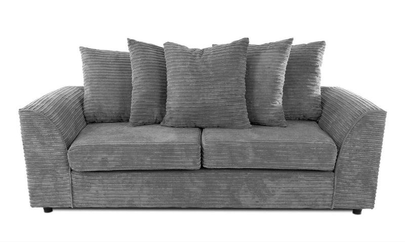 Bryant Grey Cord 3 Seater Sofa