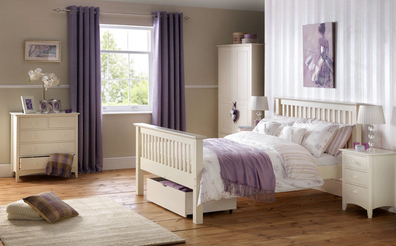 Cameo Bedroom Furniture Set - Bedsides, Chest of Drawers & Wardrobe