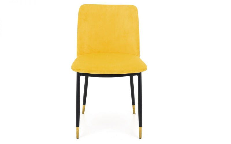 Pair of Mustard Yellow Delaunay Dining Chairs