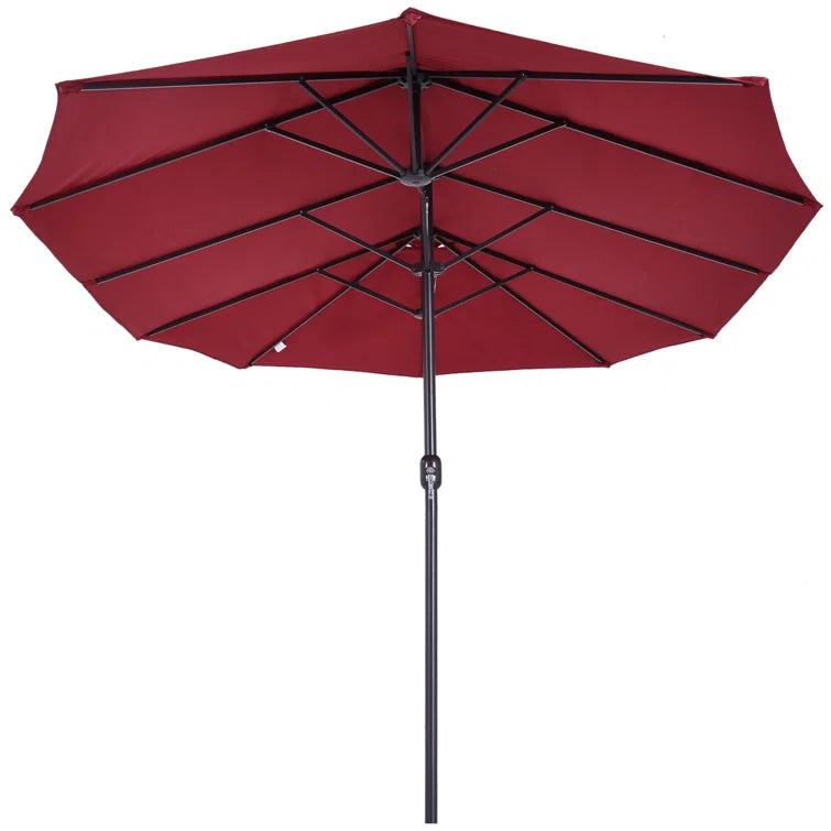 Freeport 4.6m Outdoor Canopy Parasol: Wine