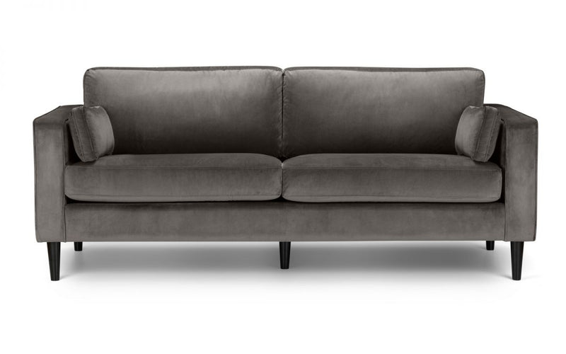Hayward Grey Velvet 3-Seater Sofa