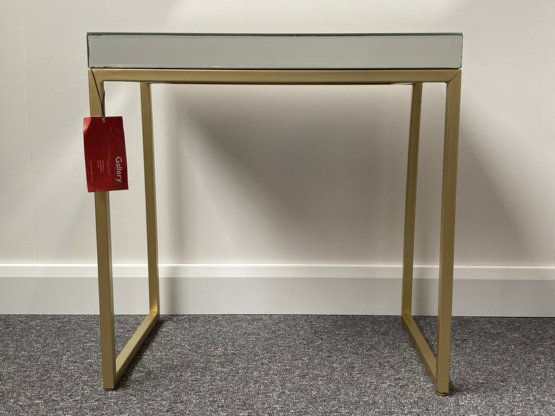 Pippard Mirrored Side Table: Champagne