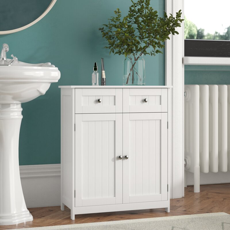 Priano Bathroom Sink Cabinet Under Basin Unit Cupboard Storage Furniture  White 