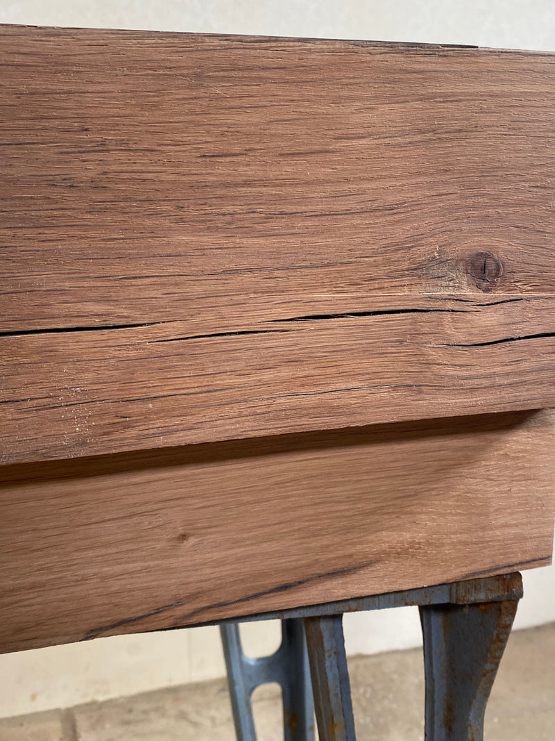 Handmade Chunky Oak Industrial Coffee Table / Bench