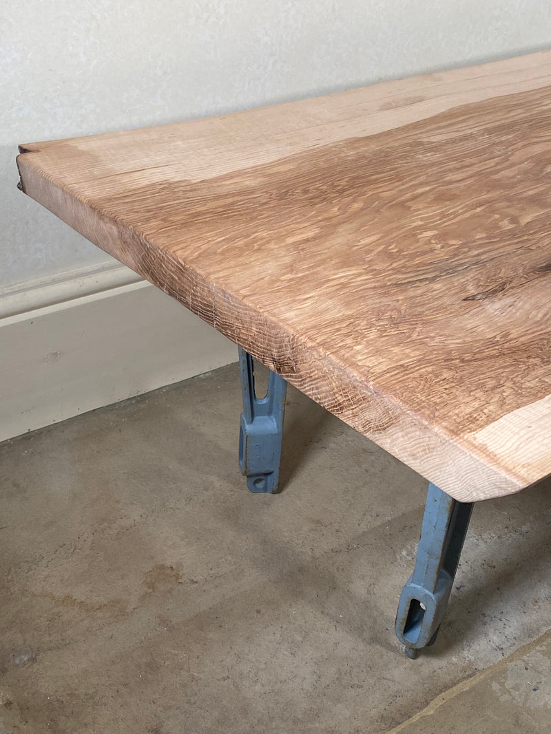 Handmade Olive Ash Live Edge Coffee Table