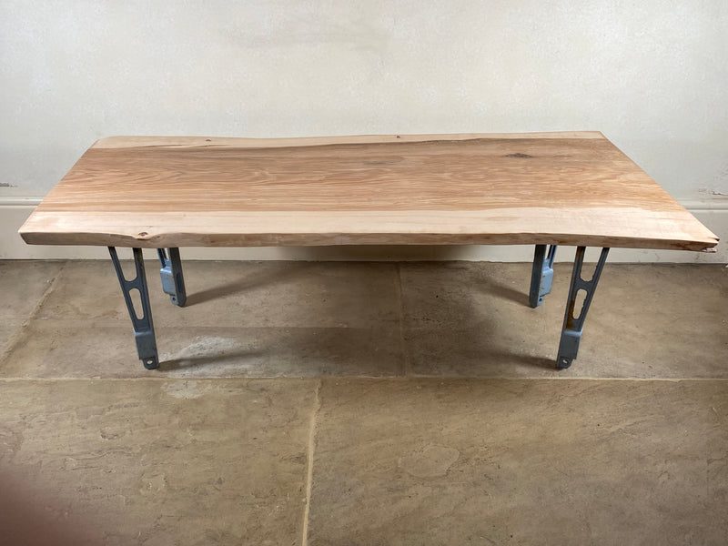 Handmade Olive Ash Live Edge Coffee Table