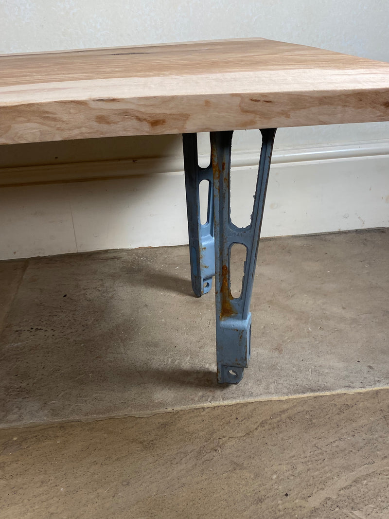 Handmade Olive Ash Live Edge Coffee Table