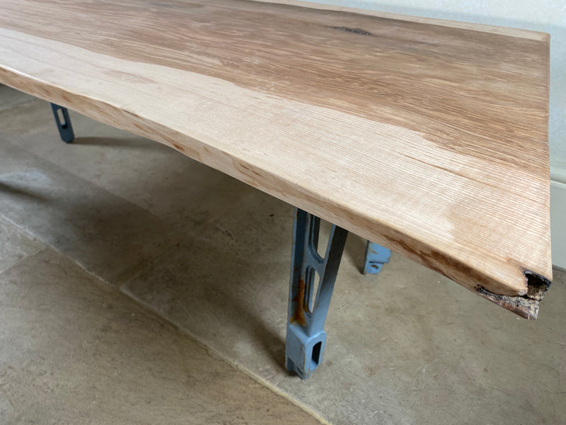 Handmade Olive Ash Live Edge Coffee Table