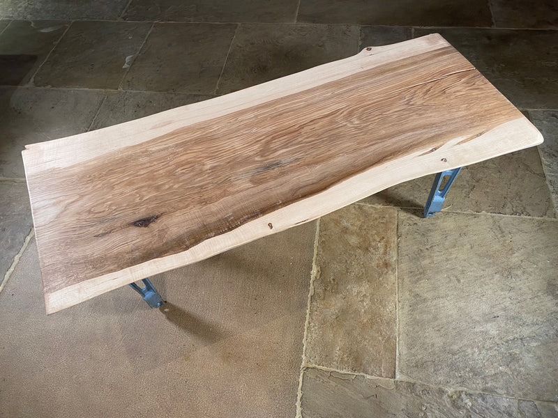 Handmade Olive Ash Live Edge Coffee Table