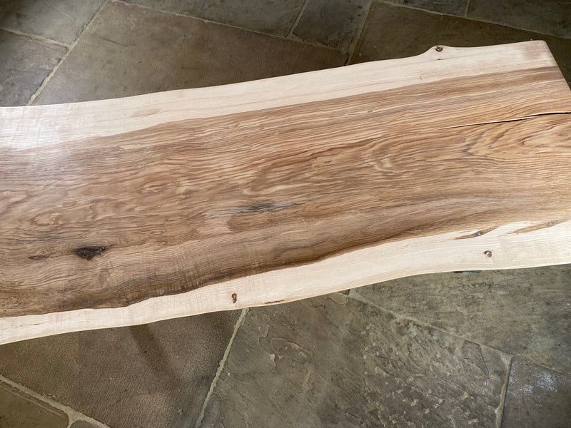 Handmade Olive Ash Live Edge Coffee Table