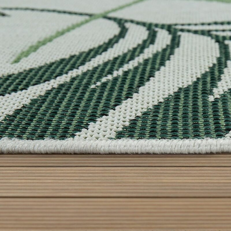 Toth 160 x 230cm Flatweave Indoor/Outdoor Area Rug: Green