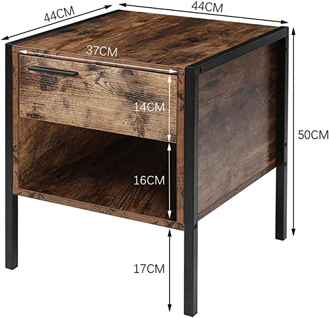 Urban One Drawer Bedside Table